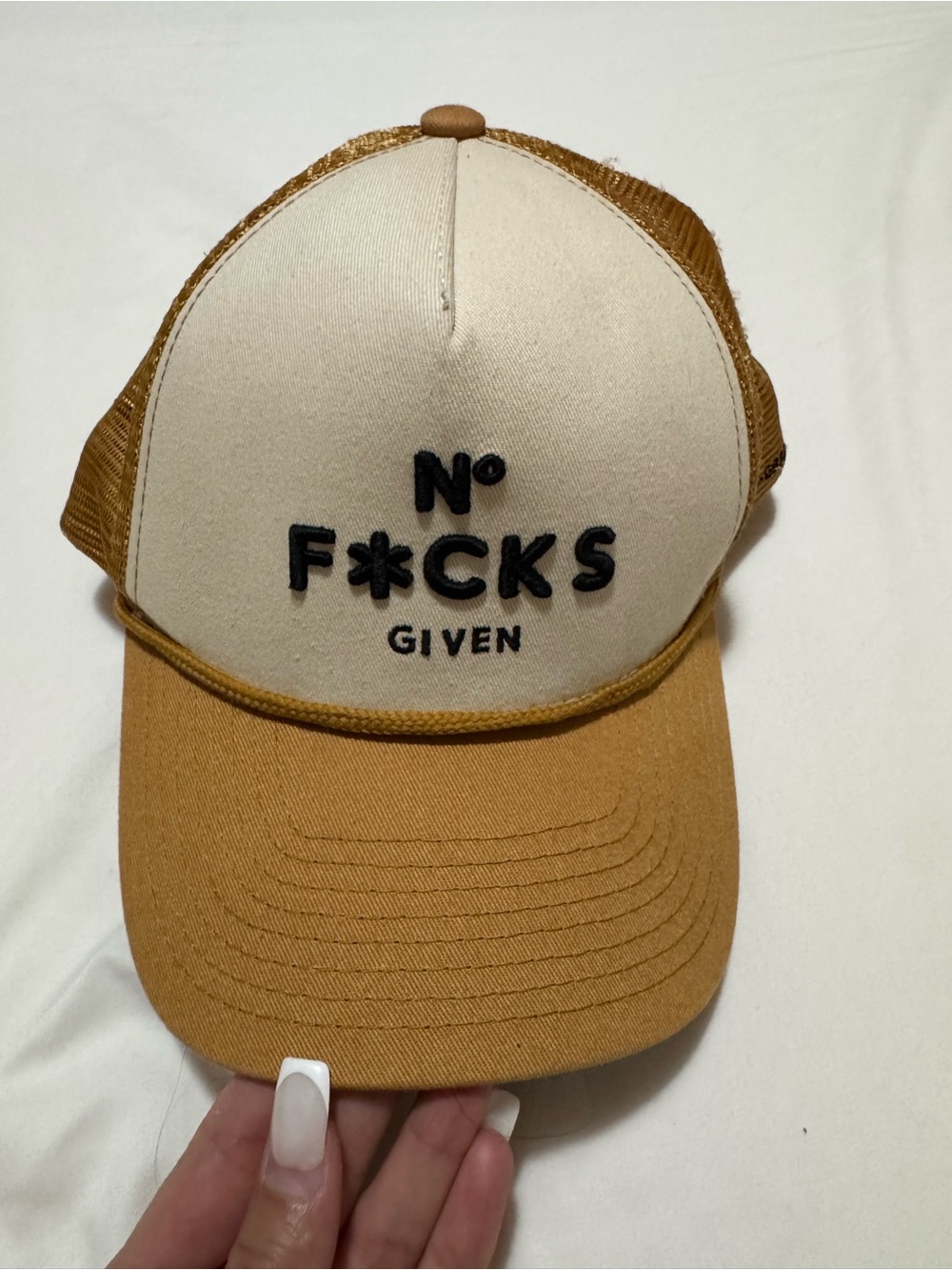 No F*cks Given Embroidered Trucker Cap - Field Grade